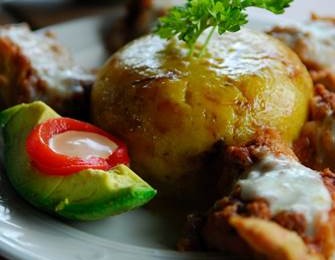 Caribisk mad - opskrift på Mofongo. Caribiske mad opskrifter på hovedret aftensmad