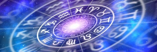 Et horoskophjul med de 12 astrologiske huse